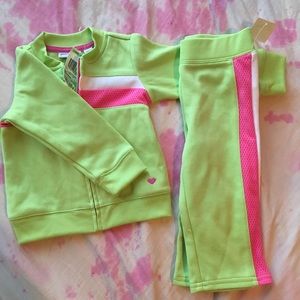NEW Girls Size 18 months athletic tracksuit set